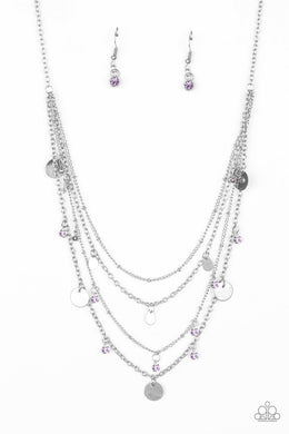 Classic Class Act - Purple Necklace