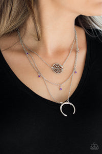 Lunar Lotus - Purple Necklace Set