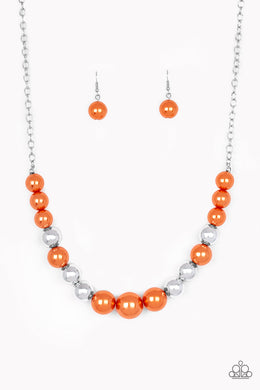 Take Note - Orange Necklace Set