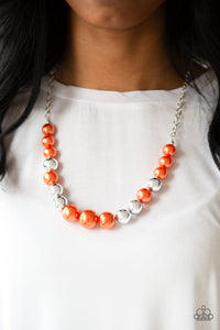 Take Note - Orange Necklace Set