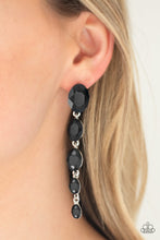 Load image into Gallery viewer, Red Carpet Radiance - Black Earrings