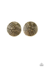 Load image into Gallery viewer, Bright As A Button - Brass Earrings