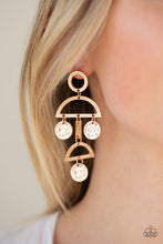 Load image into Gallery viewer, Incan Eclipse - Gold Earrings