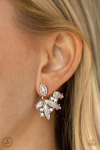 Deco Dynamite - White Post Earrings