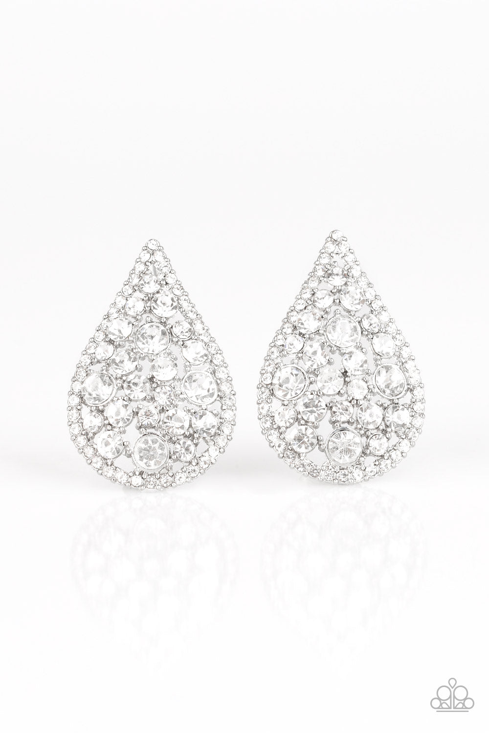 REIGN-Storm - White Earrings