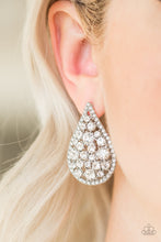 Load image into Gallery viewer, REIGN-Storm - White Earrings