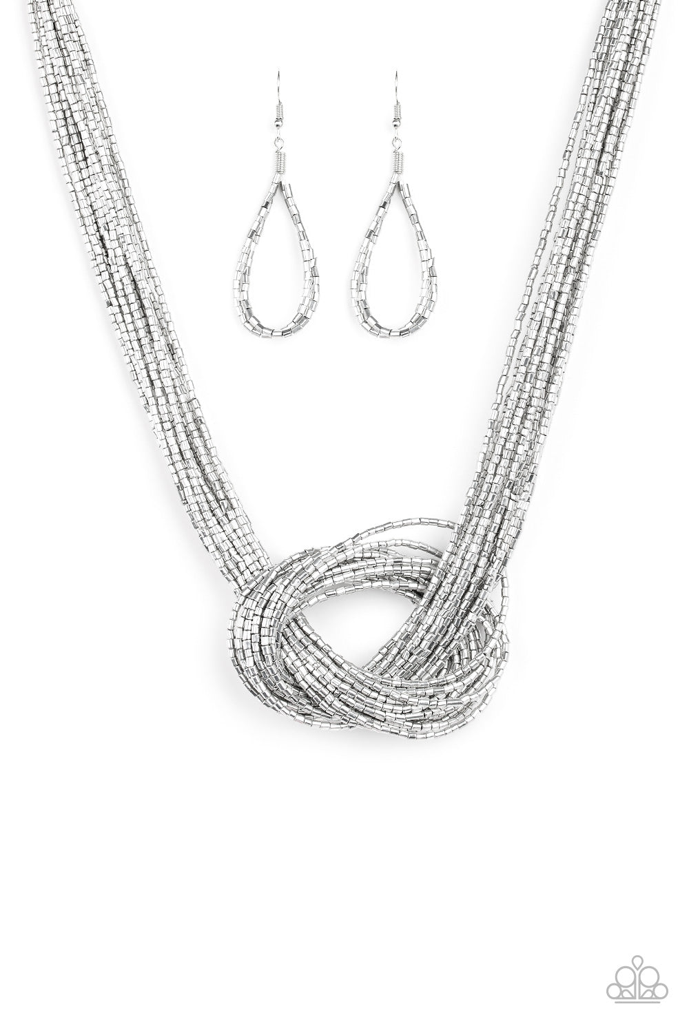 Knotted Knockout - Silver Necklace