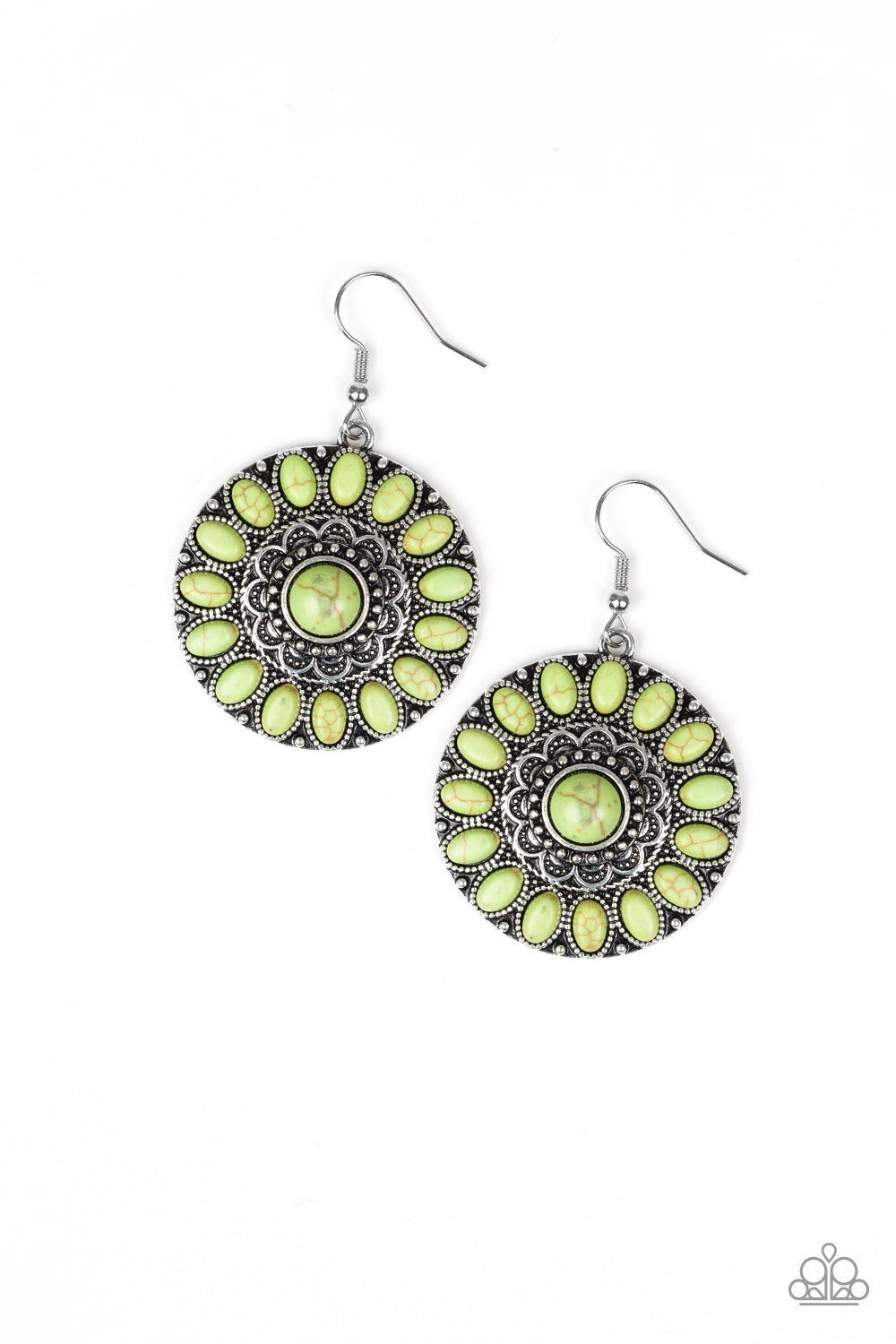 Desert Palette - Green  Earrings