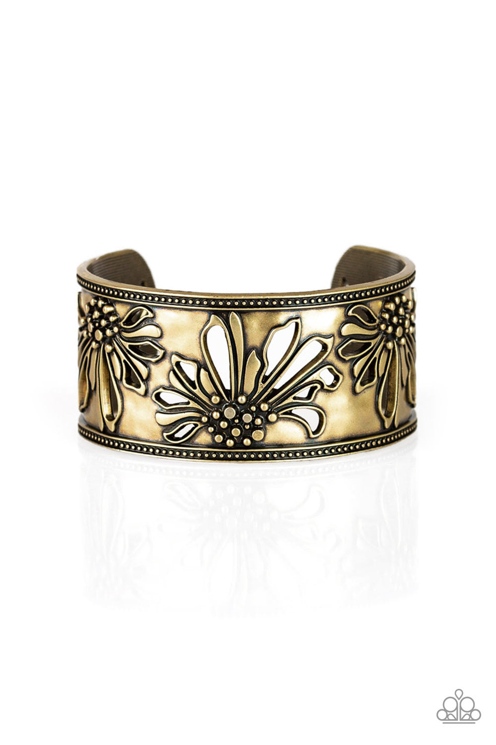 Where The WILDFLOWERS Are - Brass Bracelet