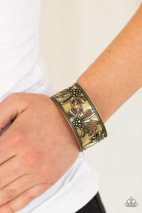 Where The WILDFLOWERS Are - Brass Bracelet
