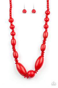 Summer Breezin - Red Necklace Set