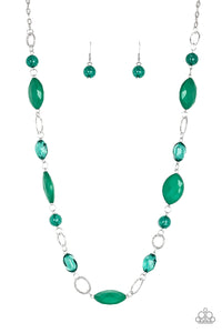 Shimmer Simmer - Green Necklace Set