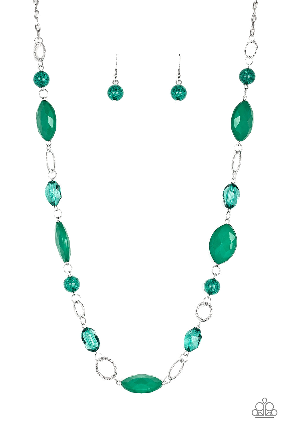 Shimmer Simmer - Green Necklace Set