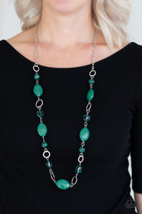 Shimmer Simmer - Green Necklace Set