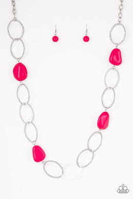 Modern Day Malibu - Pink Necklace Set