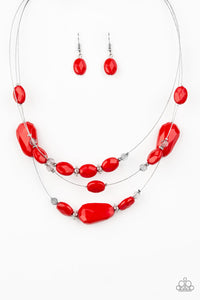 Radiant Reflections - Red Necklace Set