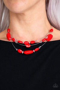 Radiant Reflections - Red Necklace Set