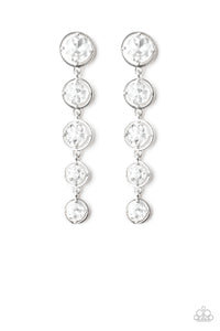 Drippin In Starlight - White Earrings