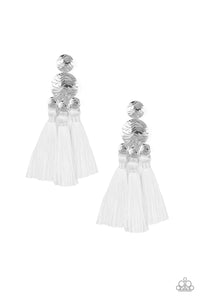 Taj Mahal Tourist - White Earrings