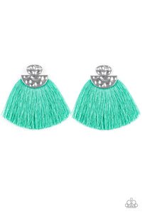 Make Some PLUME - Green Earrings