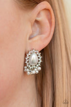 Load image into Gallery viewer, Castle Cameo - White Earrings