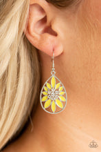 Load image into Gallery viewer, Floral Morals - Yellow Earrings