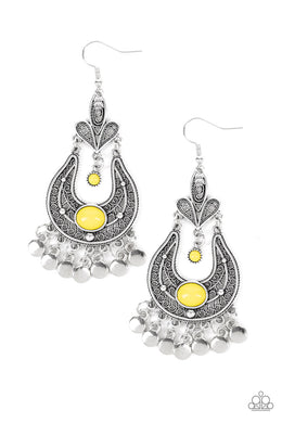 Fiesta Flair - Yellow Earrings