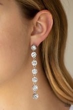 Load image into Gallery viewer, Dazzling Debonair - White Earrings