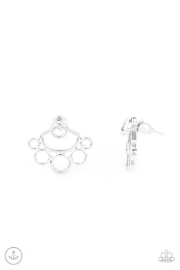 Completely Surrounded - Silver Earrings