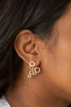 Load image into Gallery viewer, Six-Sided Shimmer - Gold Earrings