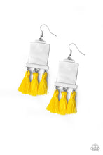 Load image into Gallery viewer, Tassel Retreat - Yellow Earrings