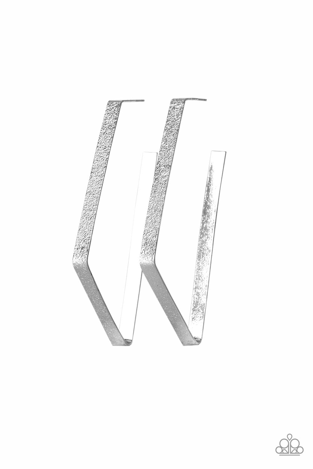 Way Over The Edge - Silver Earrings