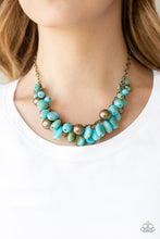 Load image into Gallery viewer, Full Out Fringe - Blue Necklace Set