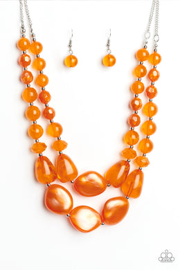 Beach Glam - Orange Necklace Set