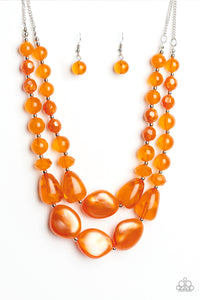 Beach Glam - Orange Necklace Set