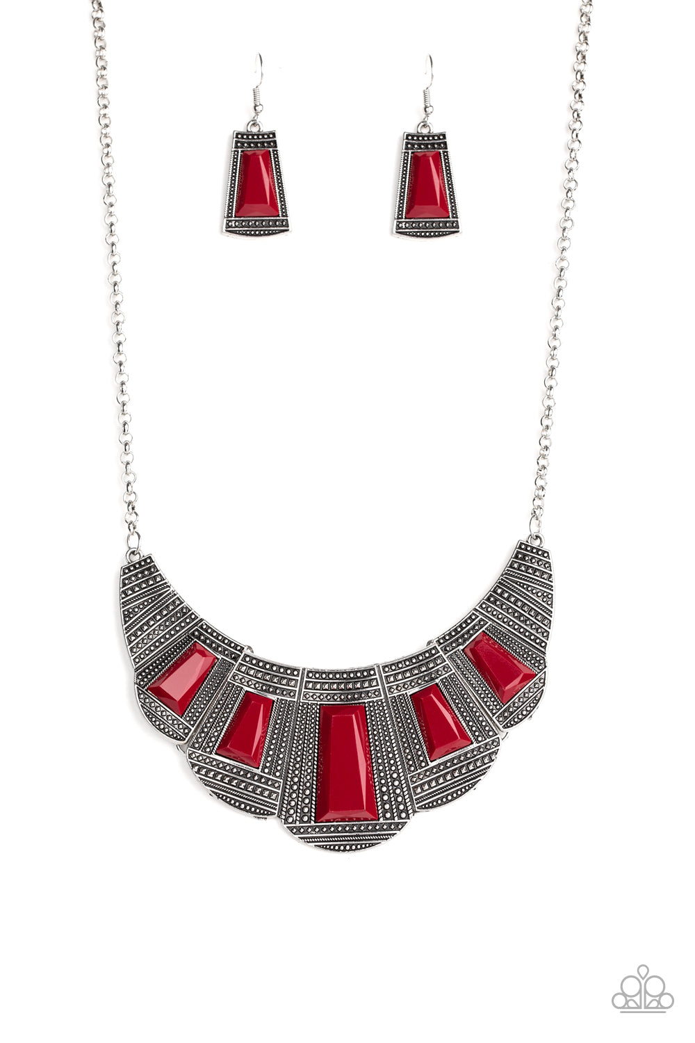 Lion Den - Red Necklace Set