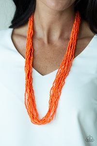 Congo Colada - Orange Necklace Set