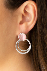 Glow Roll - Pink Earrings