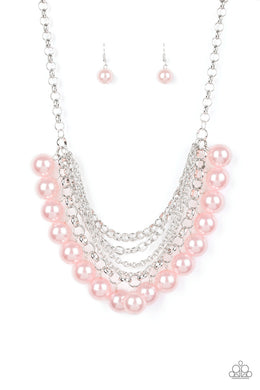 One-Way WALL STREET - Pink Necklace