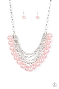One-Way WALL STREET - Pink Necklace