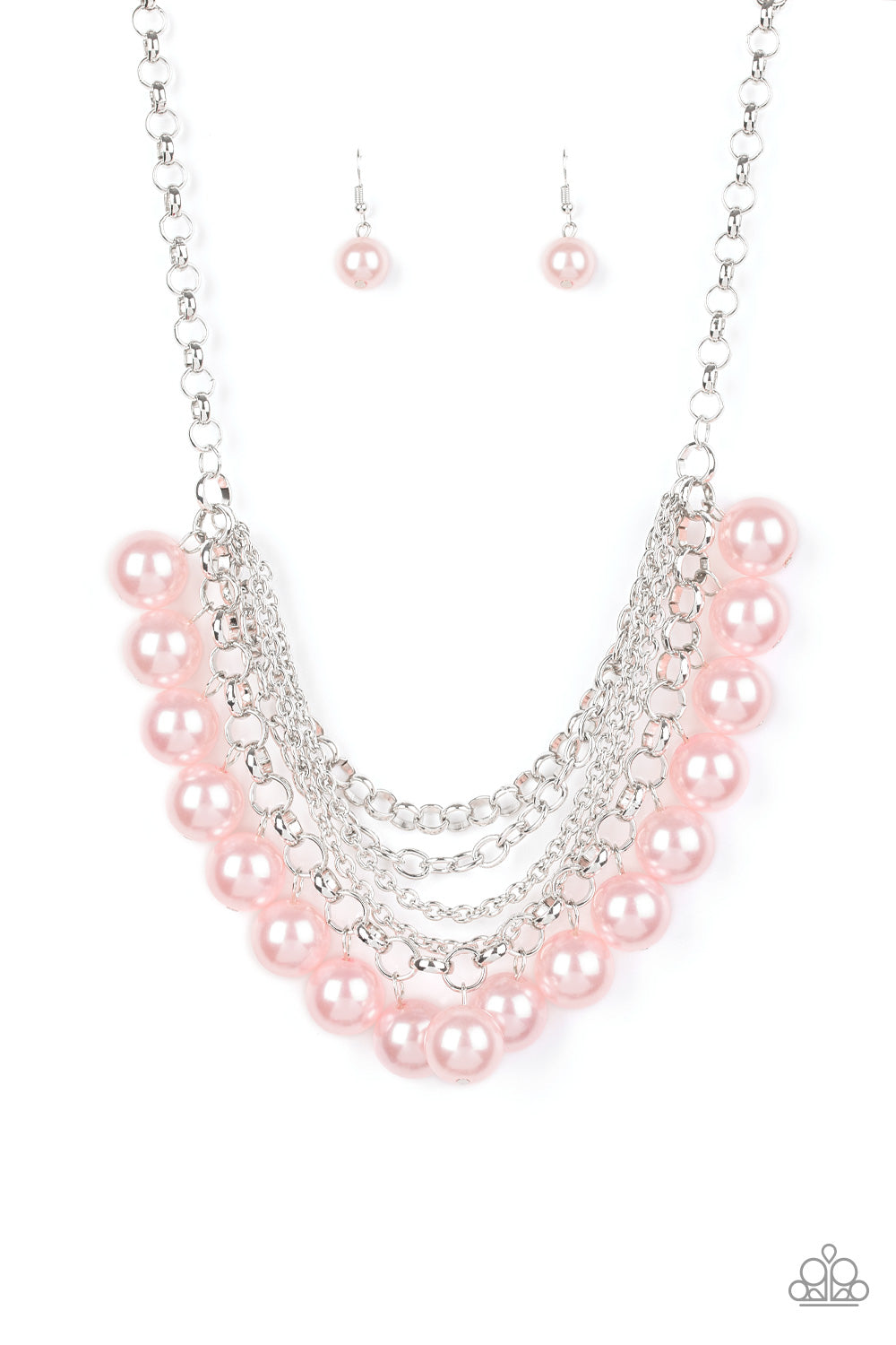 One-Way WALL STREET - Pink Necklace