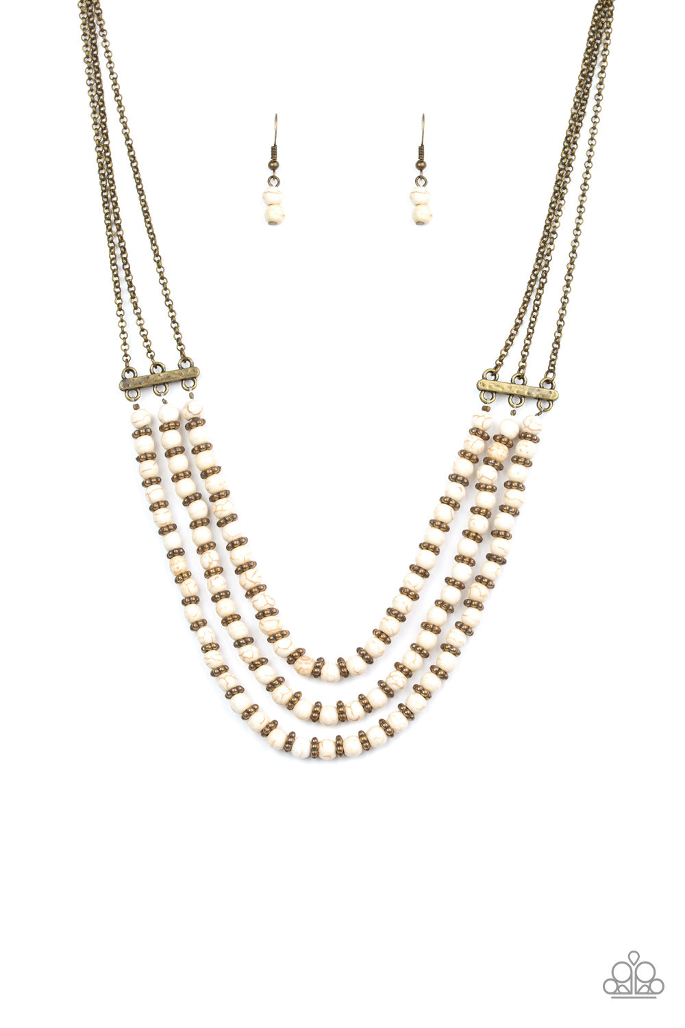 Terra Trails - White Necklace Set