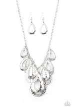 Load image into Gallery viewer, Teardrop Tempest - Silver Necklace Set