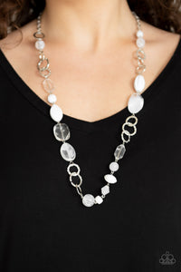 Prismatic Paradise - White Necklace Set