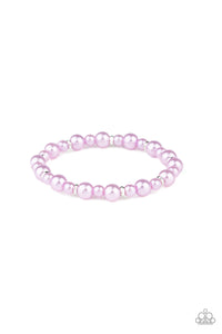 Powder and Pearls - Purple Bracelet