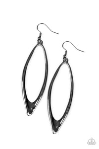 Positively Progressive - Black Earrings