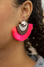 Load image into Gallery viewer, Fan The FLAMBOYANCE - Pink Earrings