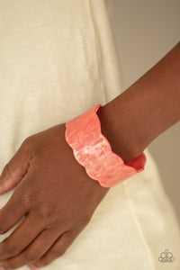 Retro Ruffle - Orange Bracelet