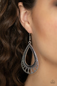 Royal Finesse - Black Earrings