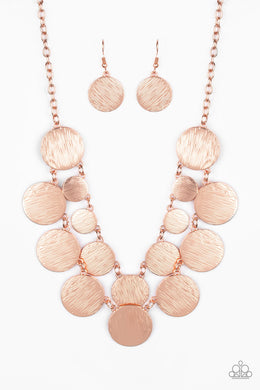 Stop and Reflect - Copper Necklace Set